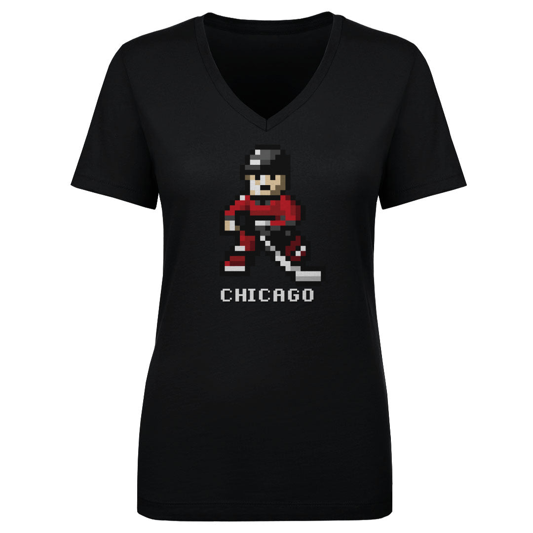 Chicago Hockey Women's V-Neck T-Shirt | 500 LEVEL