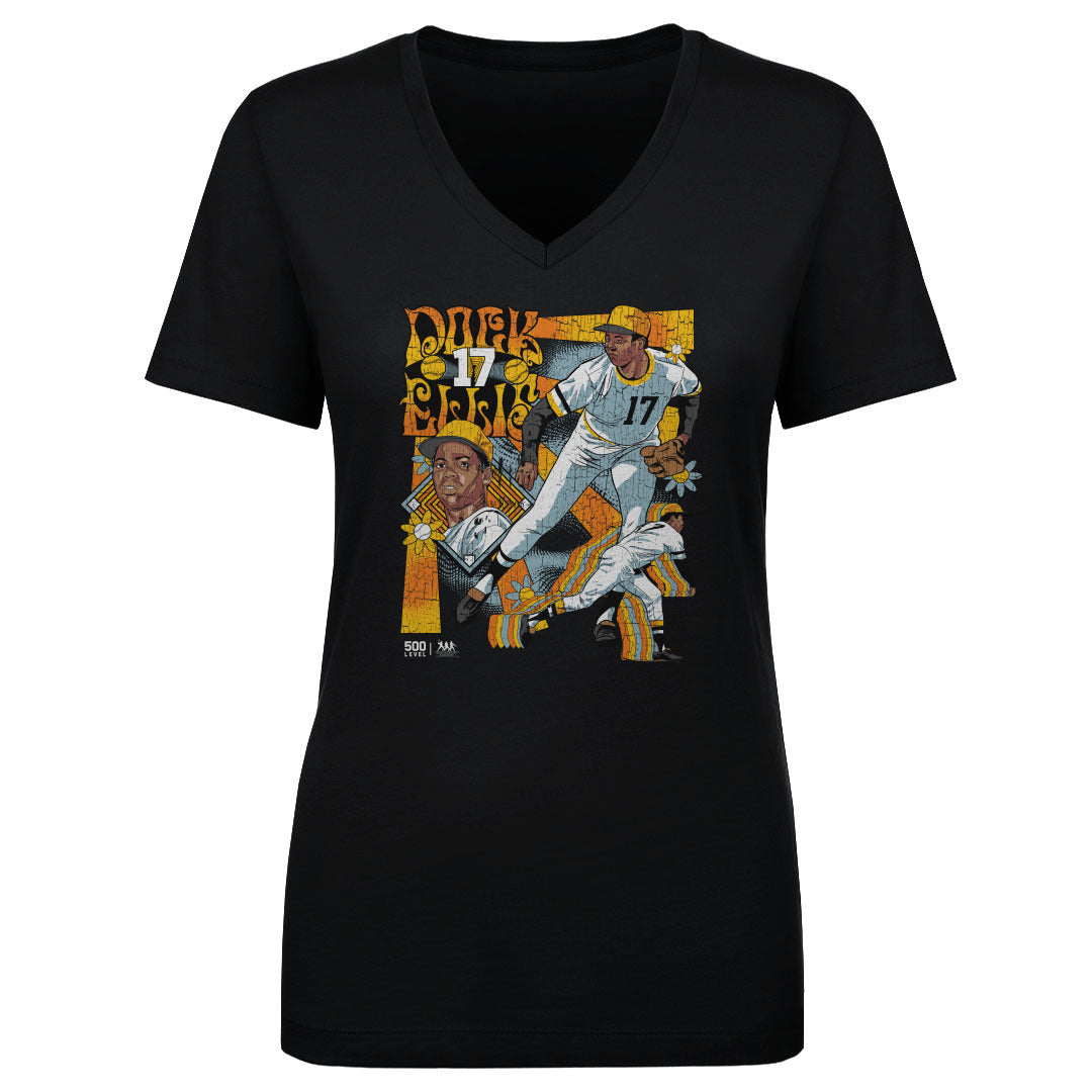 Dock Ellis Women's V-Neck T-Shirt | 500 LEVEL