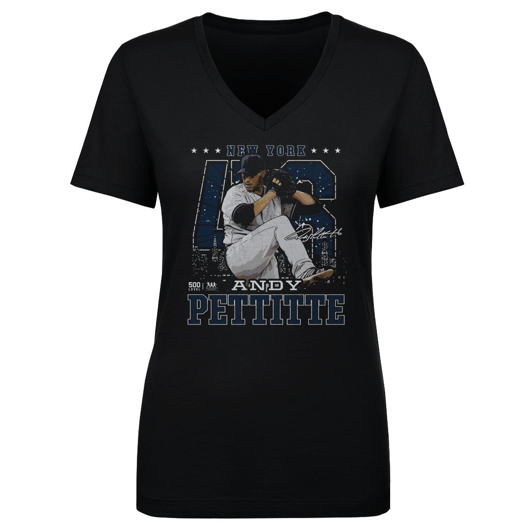 Andy Pettitte Women's V-Neck T-Shirt | 500 LEVEL
