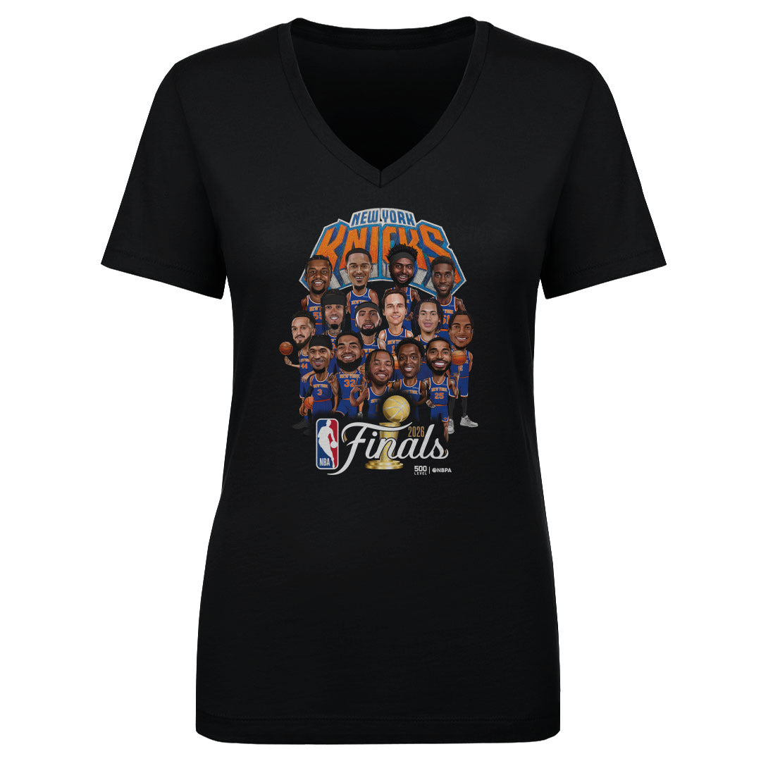 New York Knicks Women's V-Neck T-Shirt | 500 LEVEL