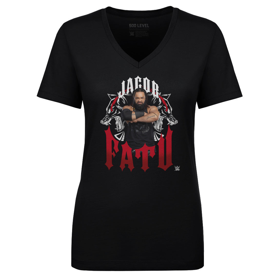 Jacob Fatu Women's V-Neck T-Shirt | 500 LEVEL