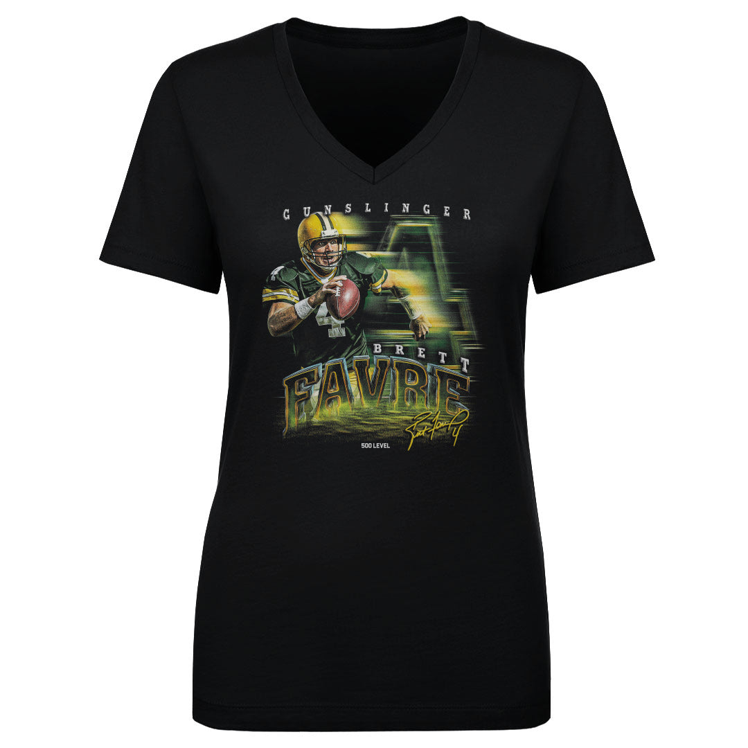 Brett Favre Women's V-Neck T-Shirt | 500 LEVEL