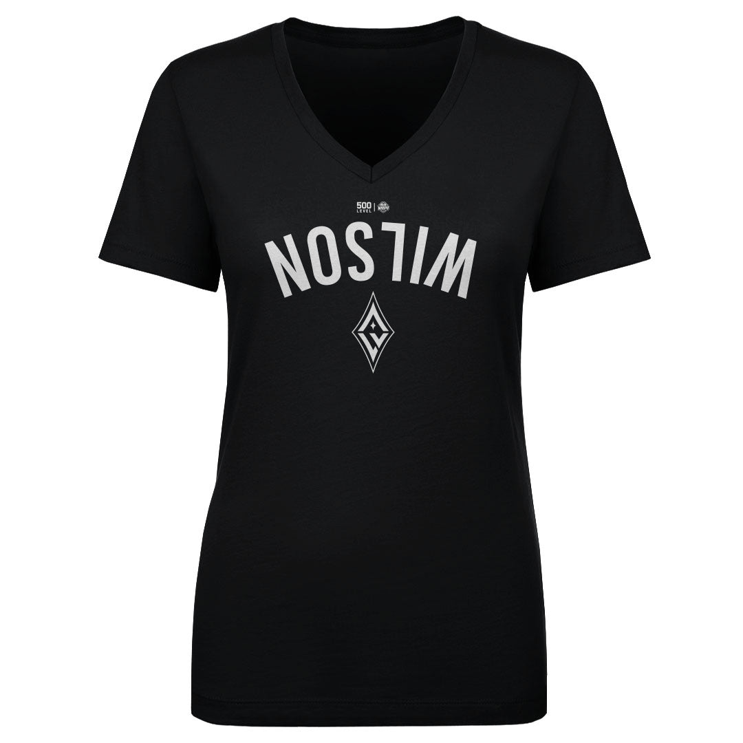 A'ja Wilson Women's V-Neck T-Shirt | 500 LEVEL