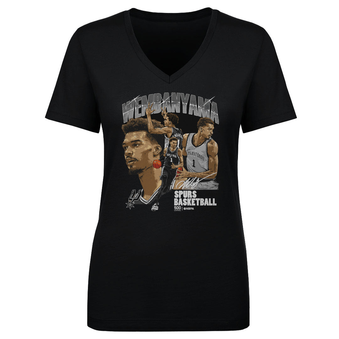 Victor Wembanyama Women's V-Neck T-Shirt | 500 LEVEL