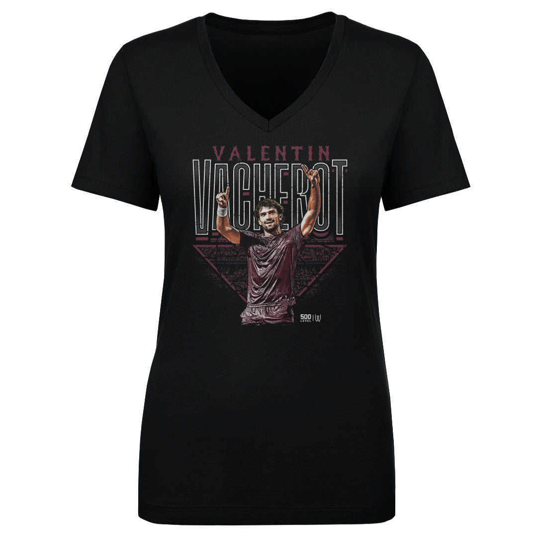 Valentin Vacherot Women's V-Neck T-Shirt | 500 LEVEL
