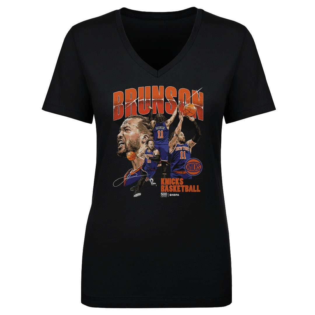 Jalen Brunson Women's V-Neck T-Shirt | 500 LEVEL