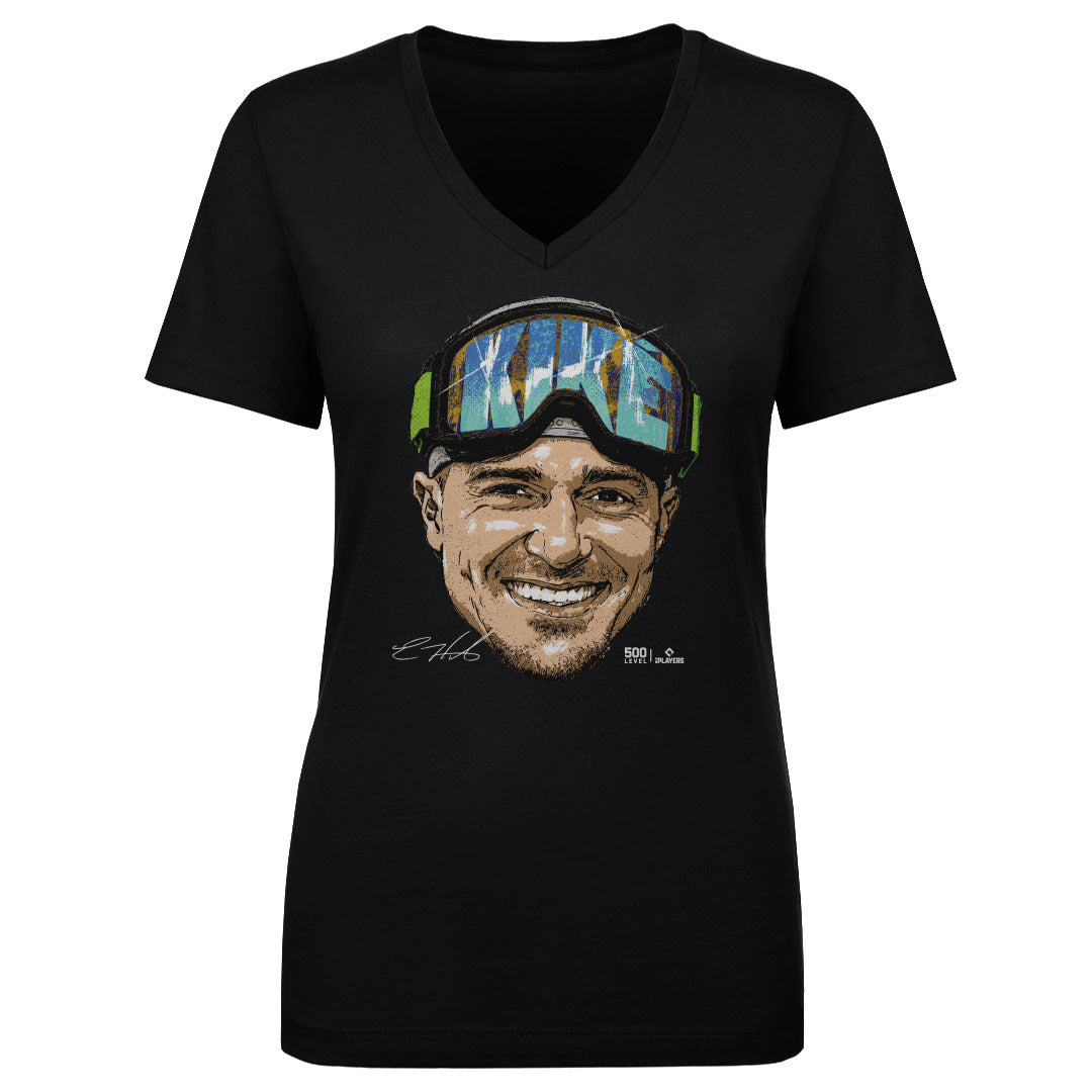 Enrique Hernandez Women's V-Neck T-Shirt | 500 LEVEL