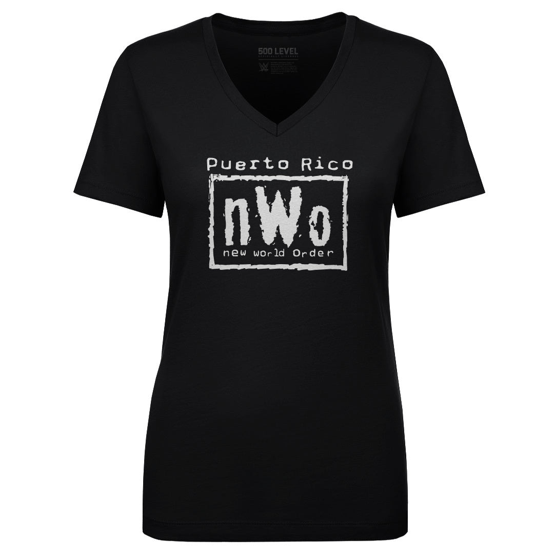 nWo Women's V-Neck T-Shirt | 500 LEVEL