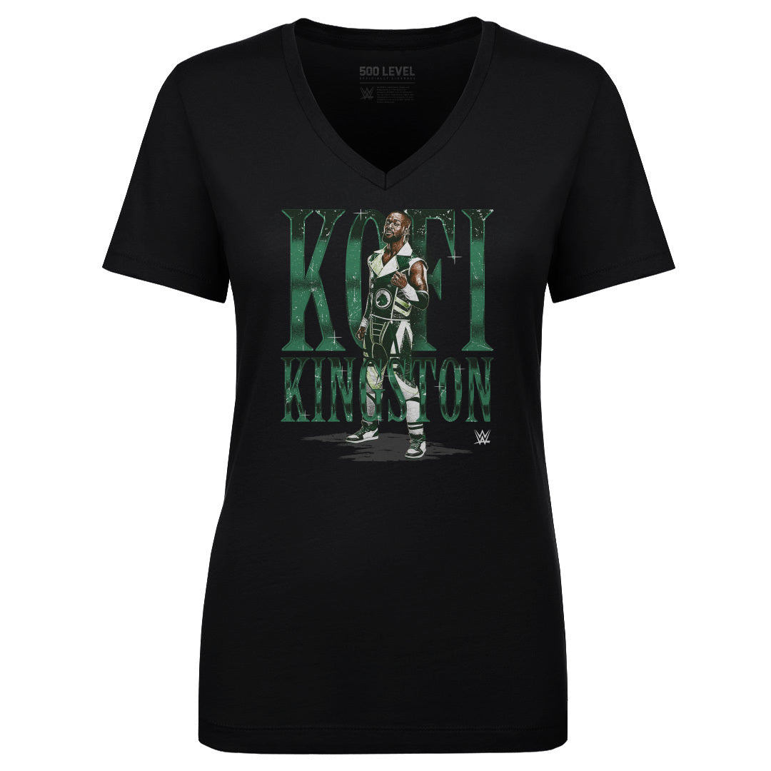 Kofi Kingston Women's V-Neck T-Shirt | 500 LEVEL