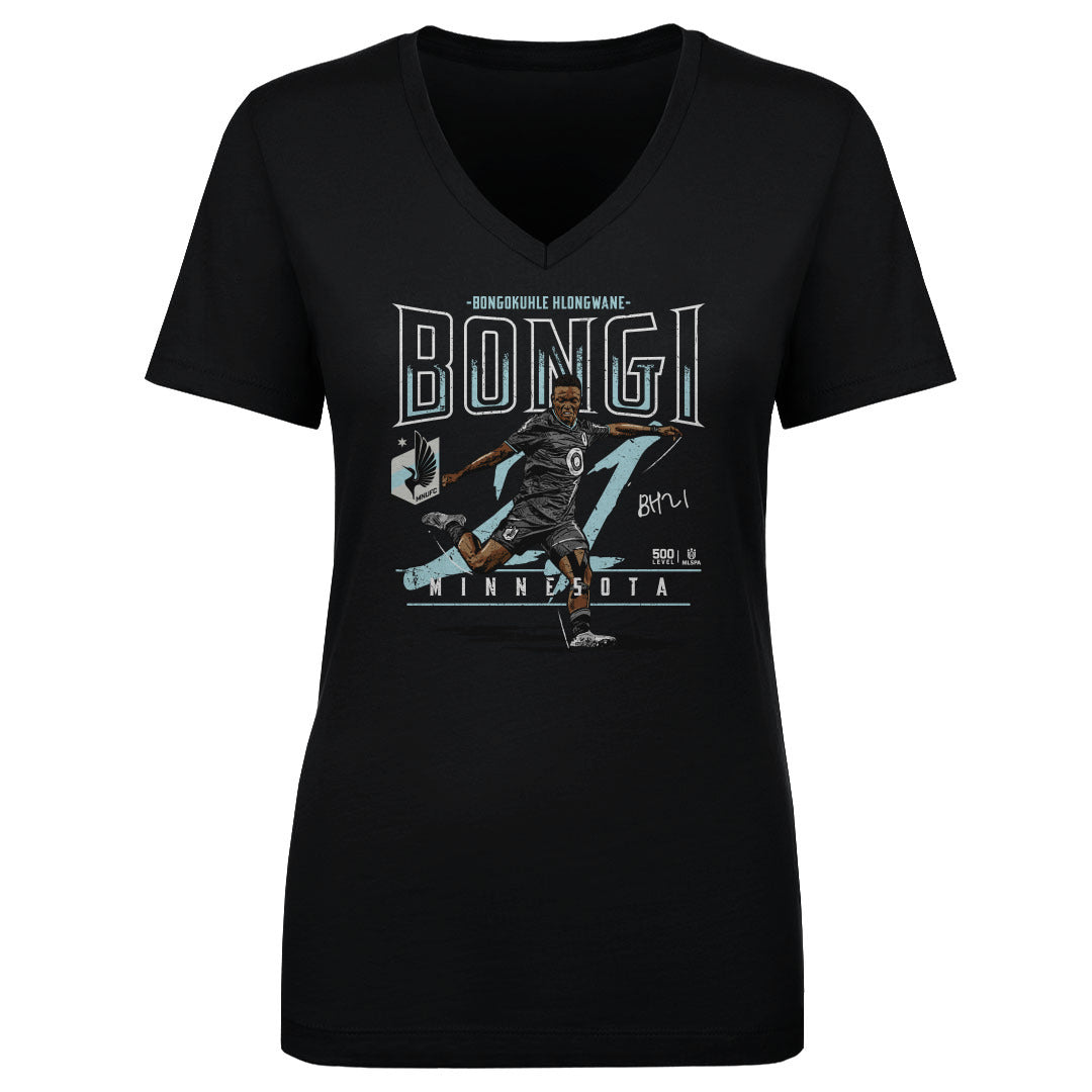 Bongokuhle Hlongwane Women's V-Neck T-Shirt | 500 LEVEL