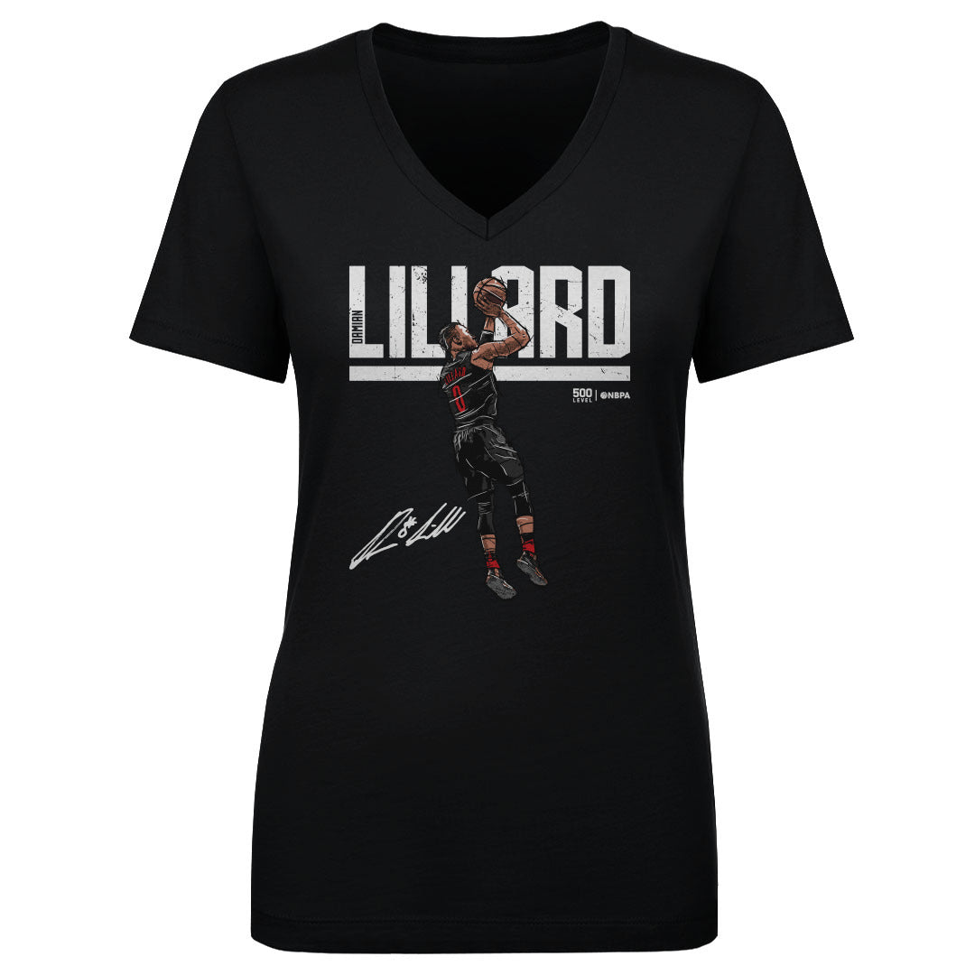 Damian Lillard Women's V-Neck T-Shirt | 500 LEVEL