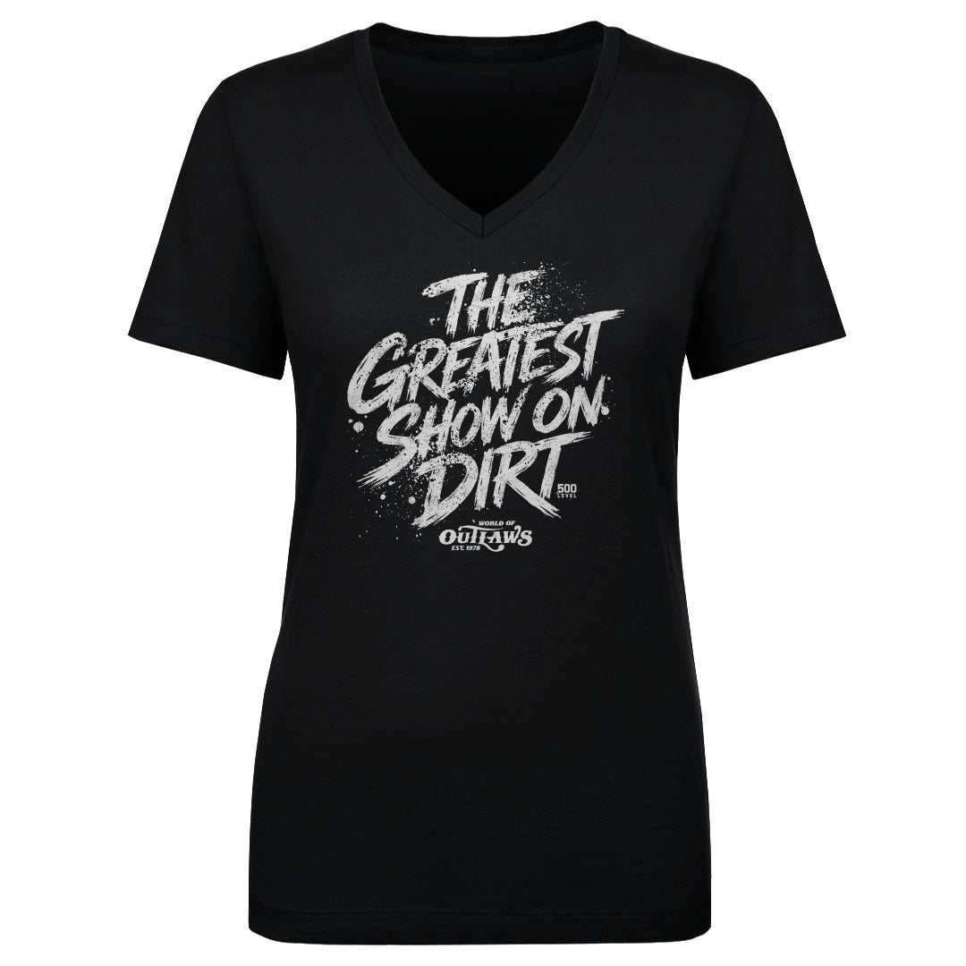 World Of Outlaws Women's V-Neck T-Shirt | 500 LEVEL