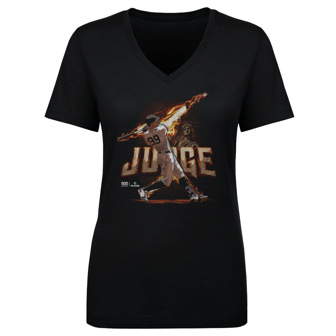 Aaron Judge Women's V-Neck T-Shirt | 500 LEVEL