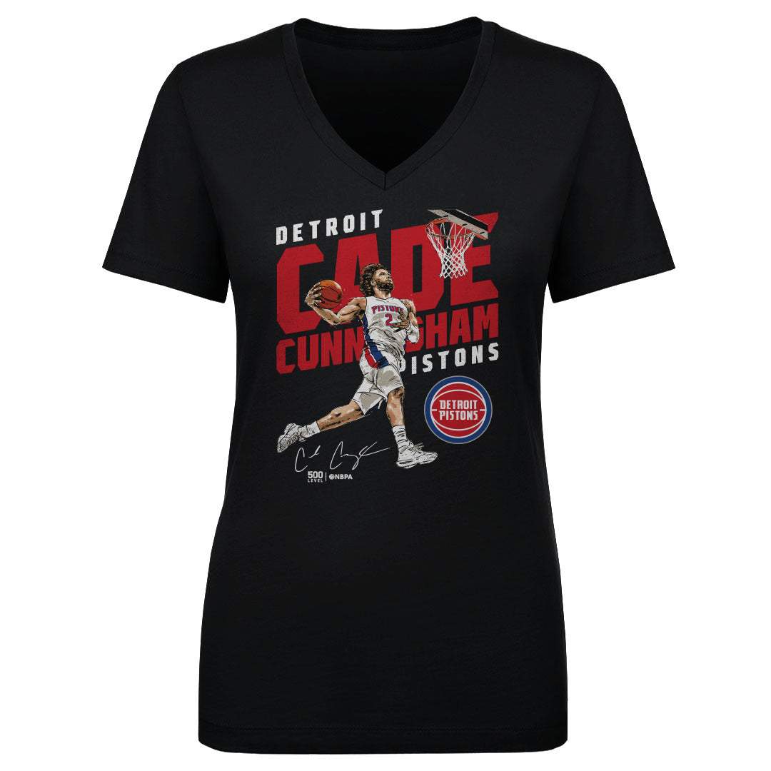 Cade Cunningham Women's V-Neck T-Shirt | 500 LEVEL