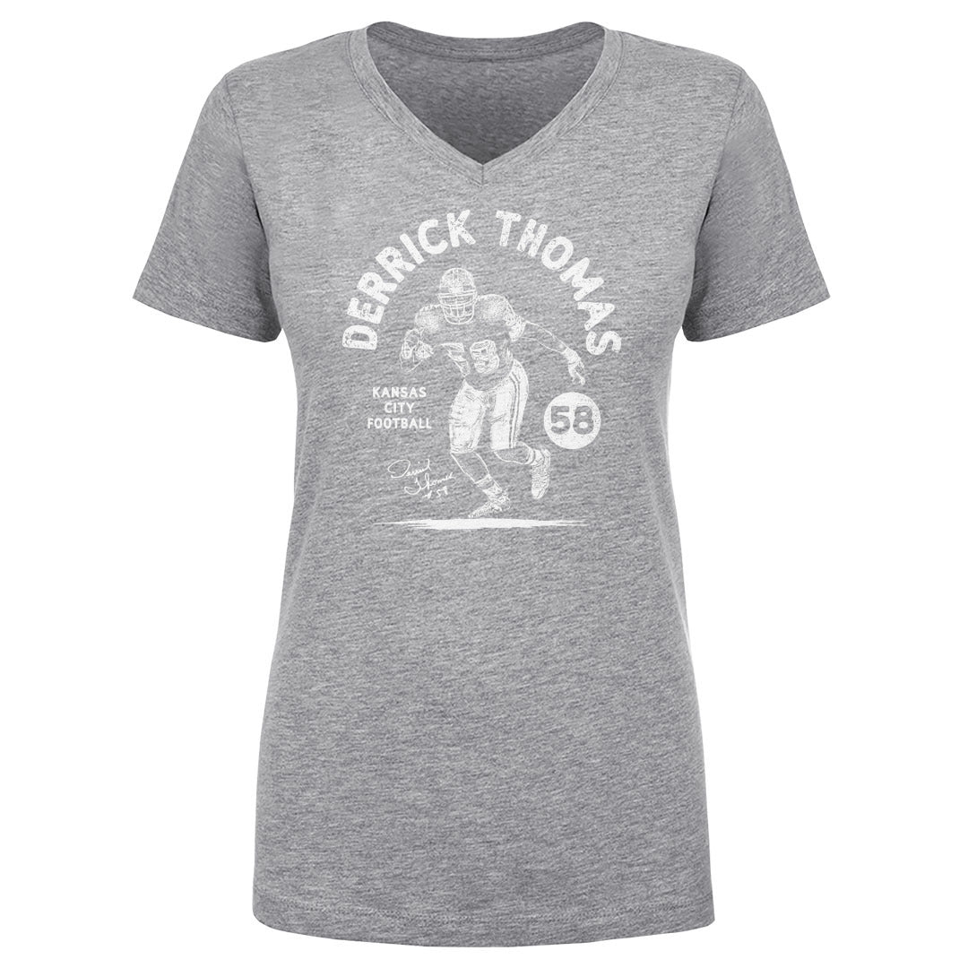 Derrick Thomas Women's V-Neck T-Shirt | 500 LEVEL