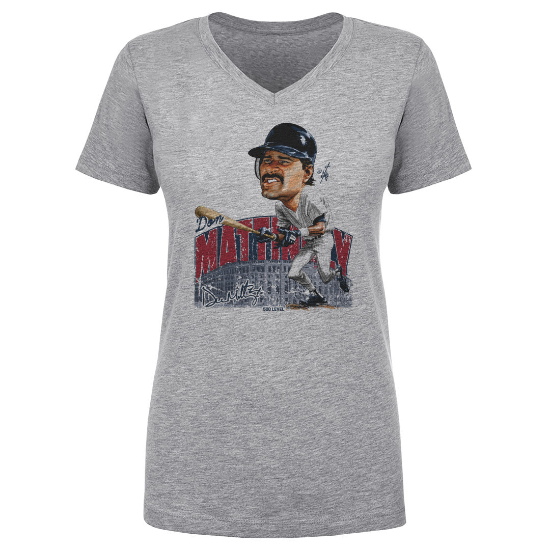 Don Mattingly Women's V-Neck T-Shirt | 500 LEVEL