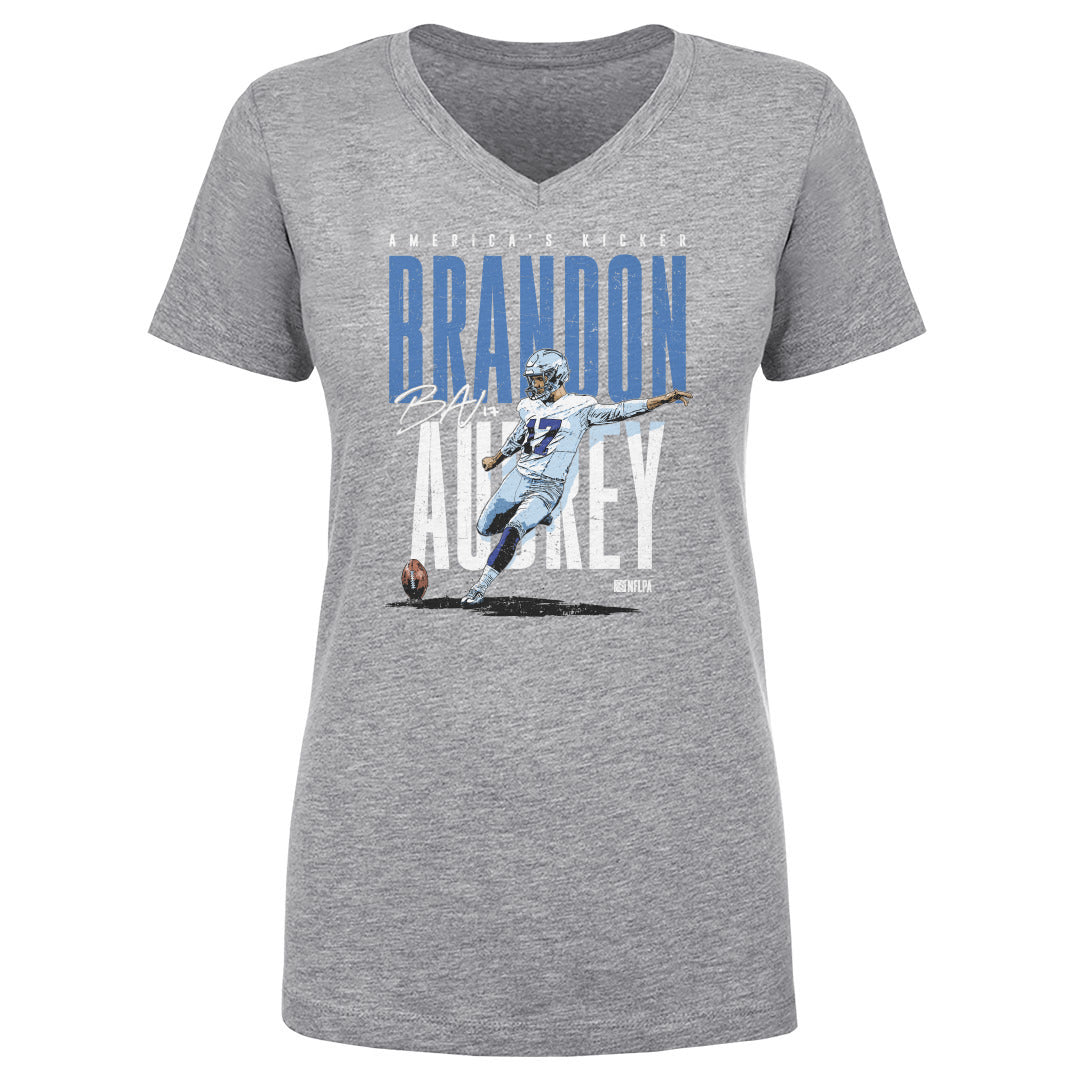 Brandon Aubrey Women's V-Neck T-Shirt | 500 LEVEL