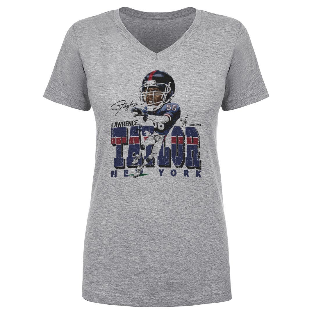 Lawrence Taylor Women's V-Neck T-Shirt | 500 LEVEL