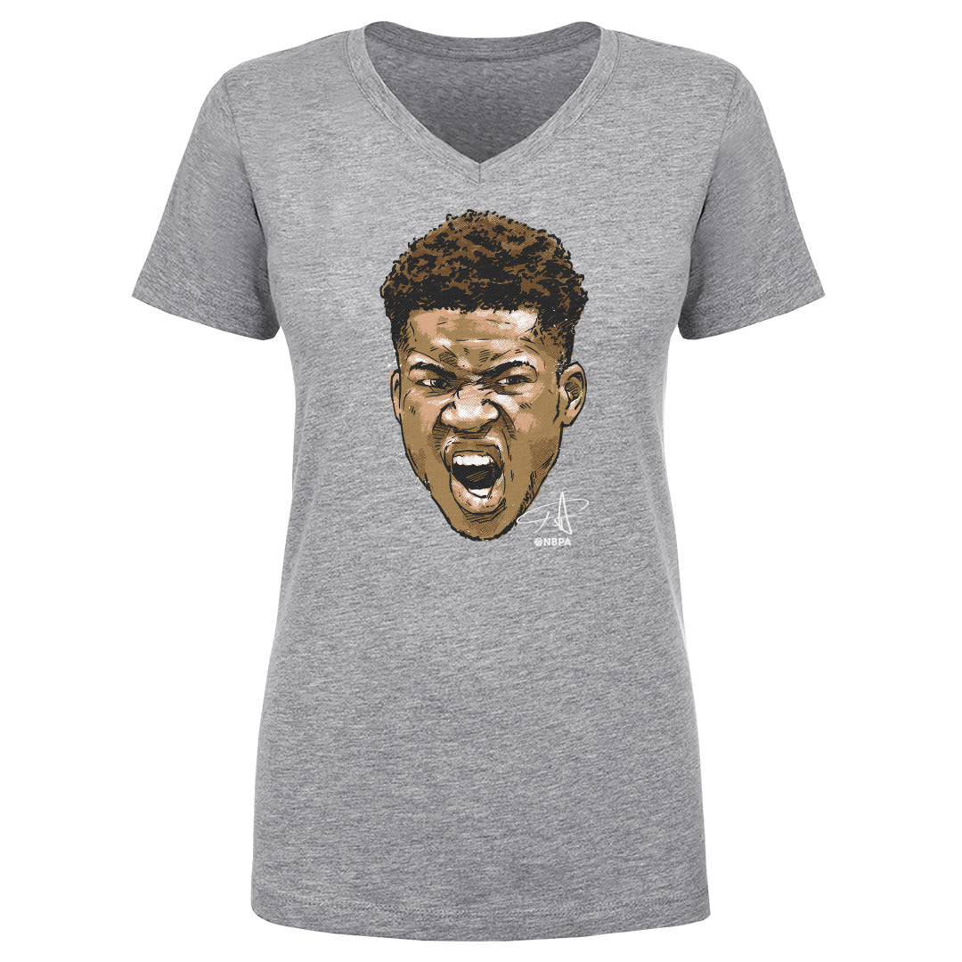 Giannis Antetokounmpo Women's V-Neck T-Shirt | 500 LEVEL