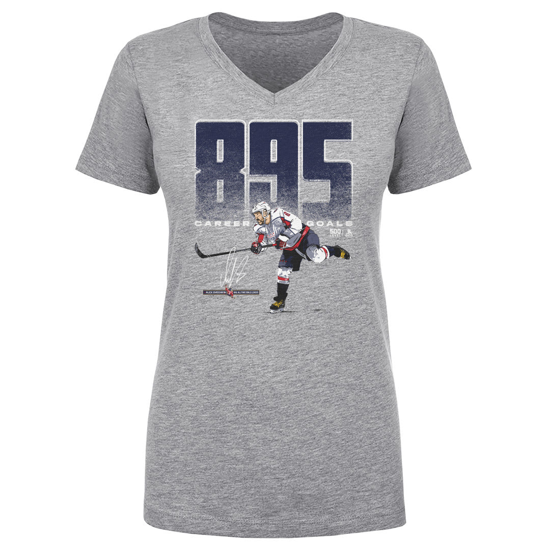 Alex Ovechkin Women's V-Neck T-Shirt | 500 LEVEL