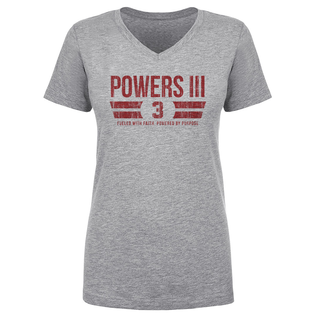 Reggie Powers III Women's V-Neck T-Shirt | 500 LEVEL