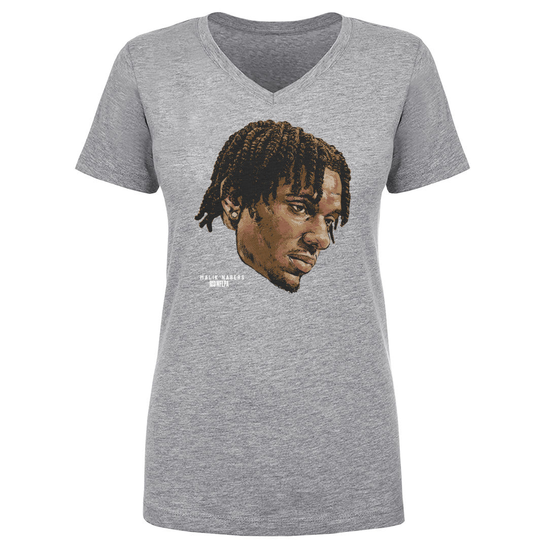 Malik Nabers Women's V-Neck T-Shirt | 500 LEVEL