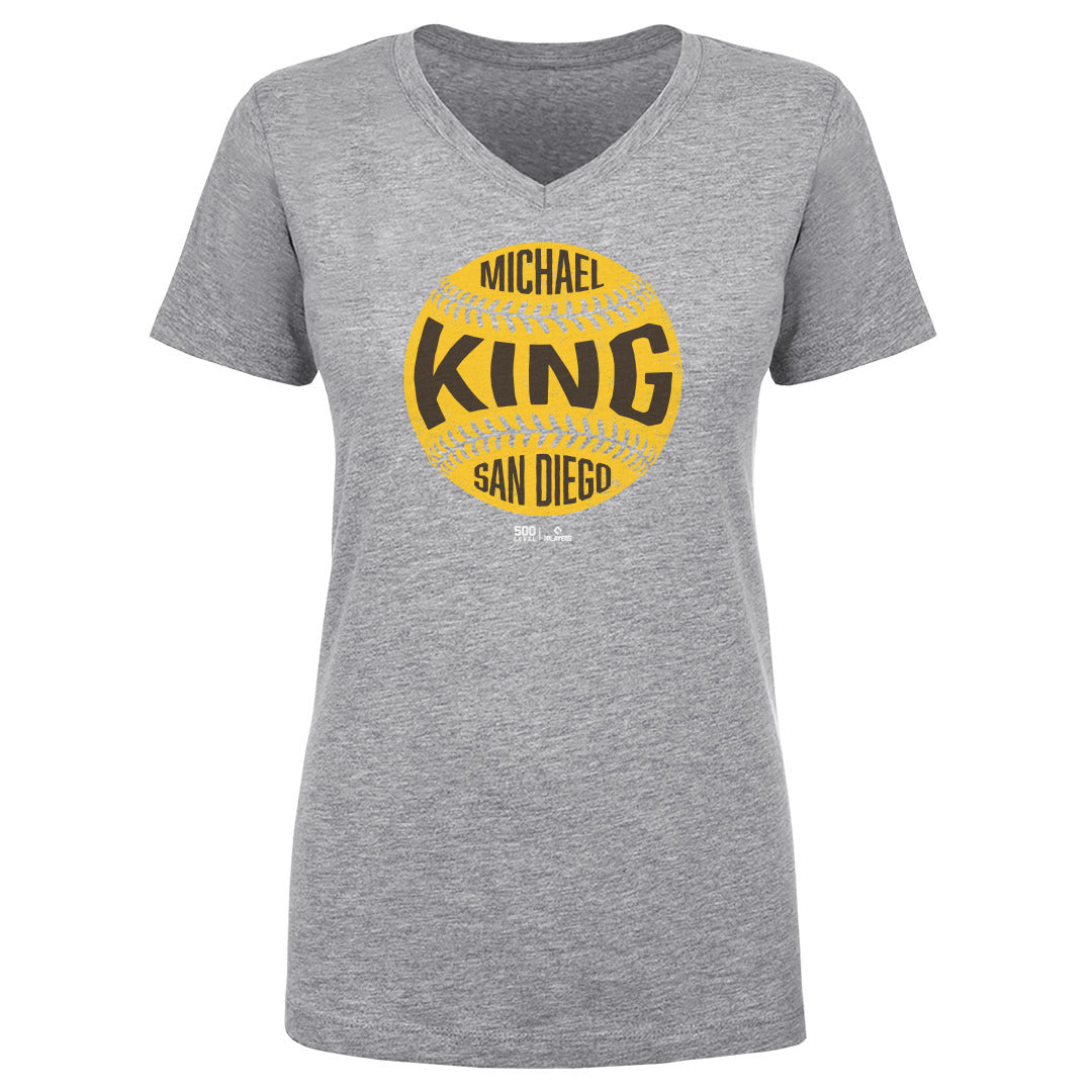 Michael King Women's V-Neck T-Shirt | 500 LEVEL