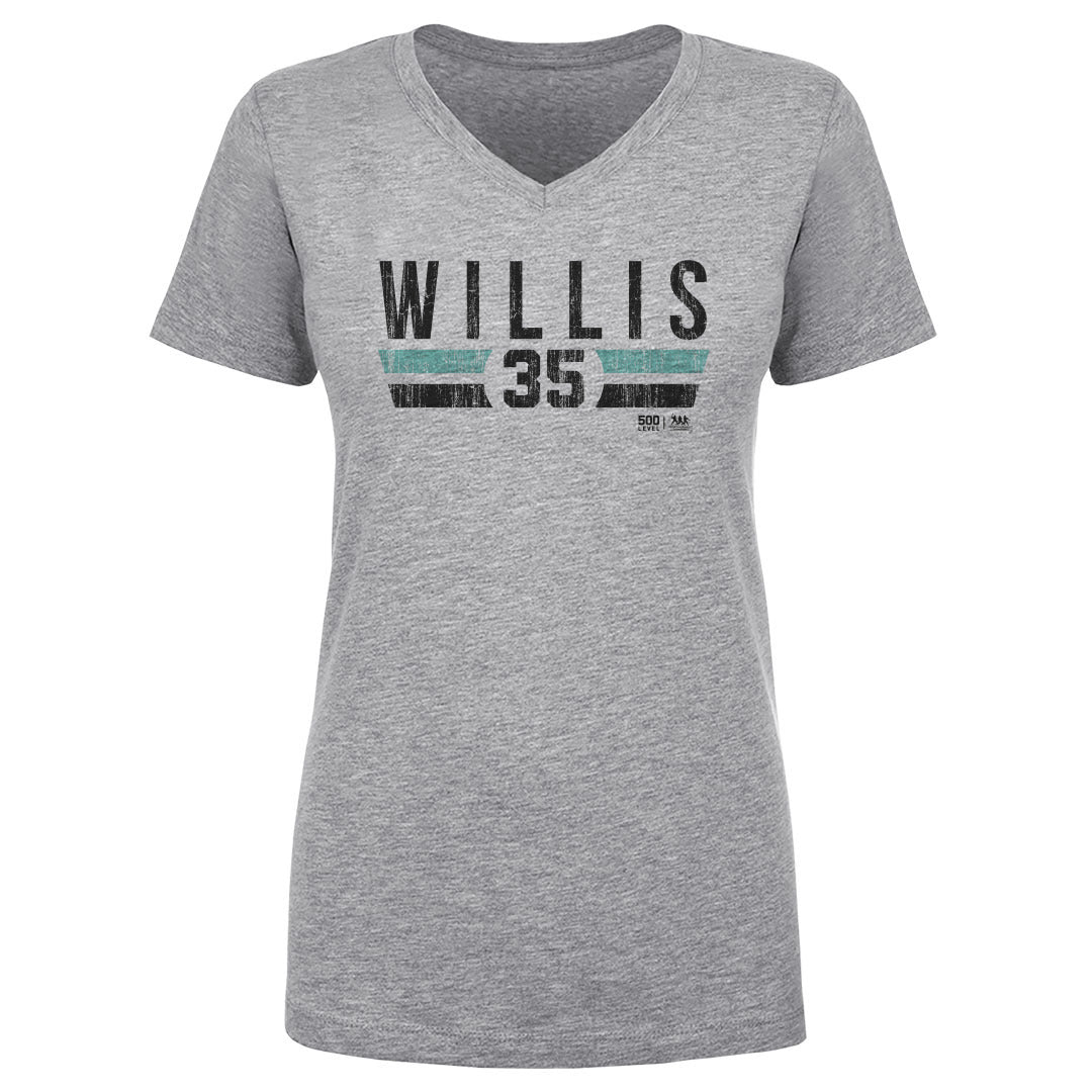 Dontrelle Willis Women's V-Neck T-Shirt | 500 LEVEL
