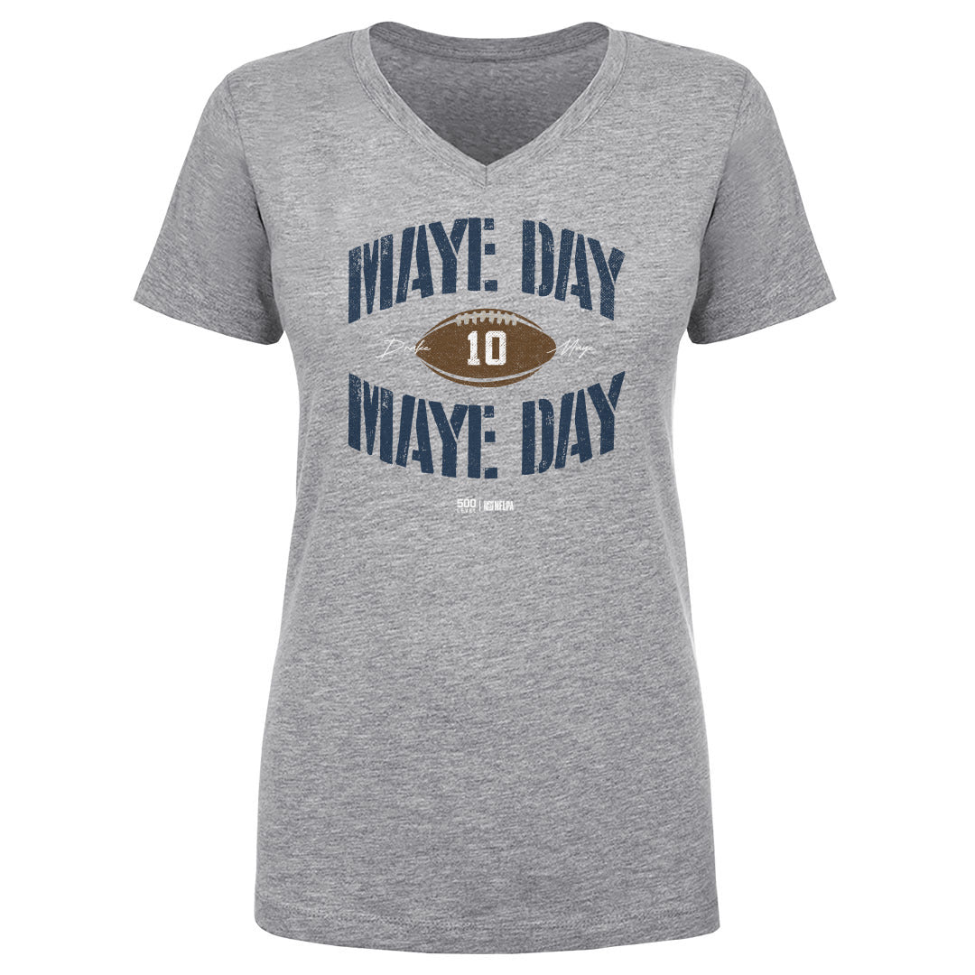 Drake Maye Women's V-Neck T-Shirt | 500 LEVEL