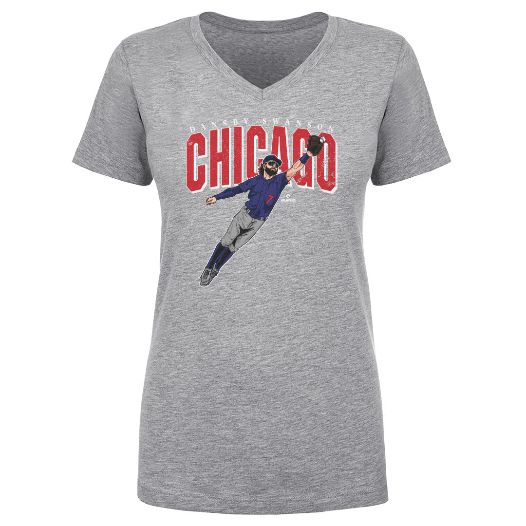 Dansby Swanson Women's V-Neck T-Shirt | 500 LEVEL