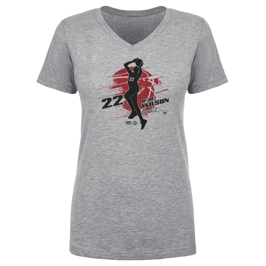 A'ja Wilson Women's V-Neck T-Shirt | 500 LEVEL