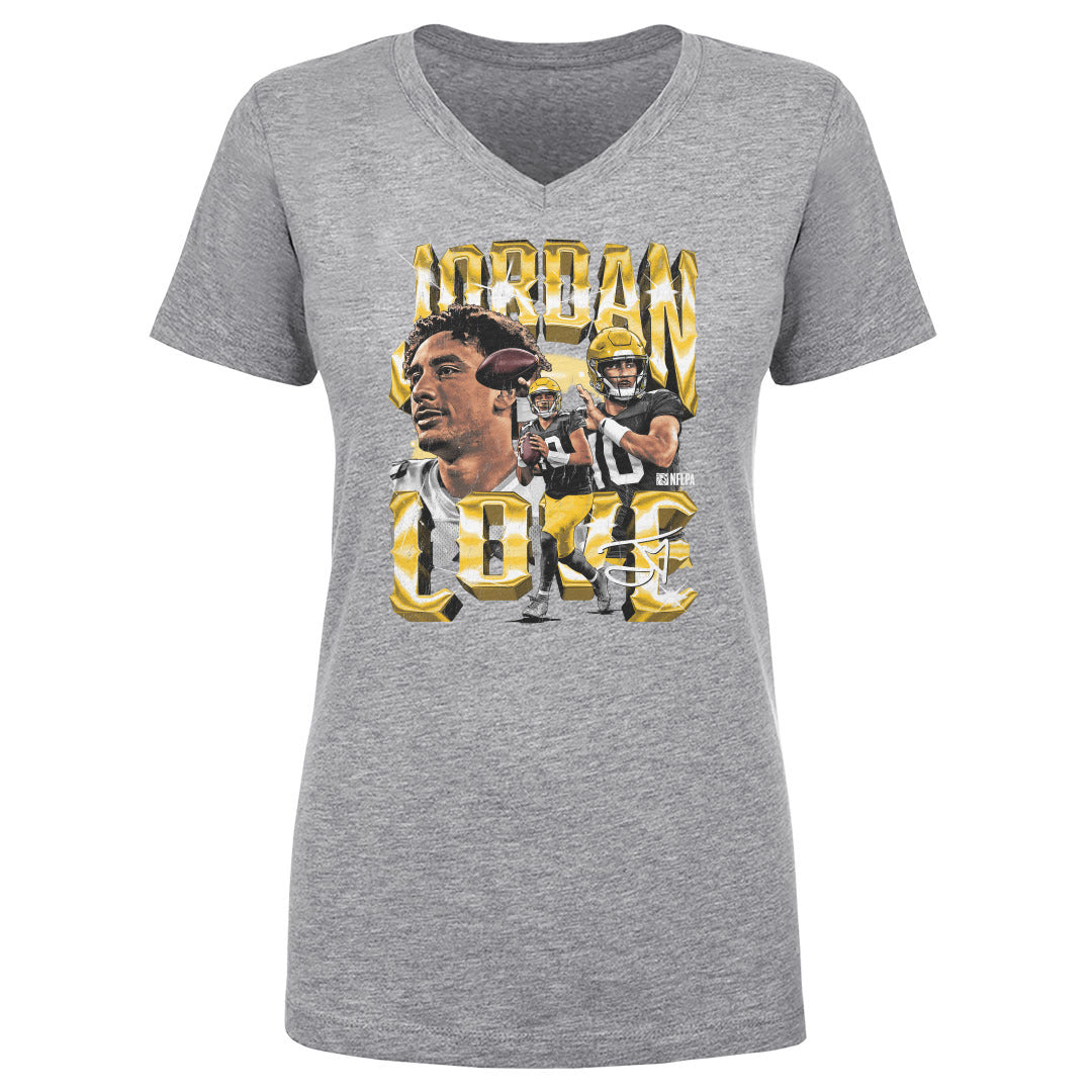 Jordan Love Women's V-Neck T-Shirt | 500 LEVEL