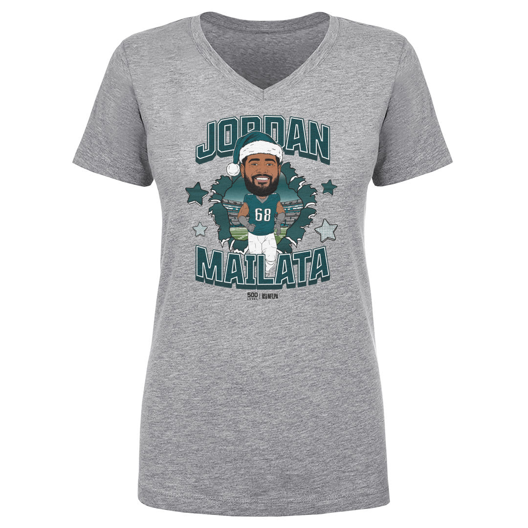 Jordan Mailata Women's V-Neck T-Shirt | 500 LEVEL