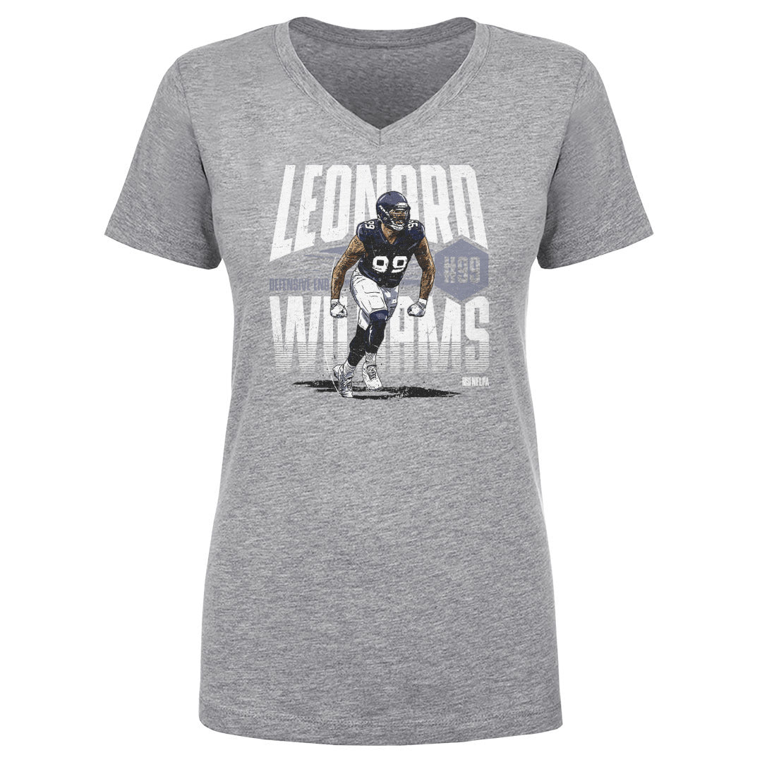 Leonard Williams Women's V-Neck T-Shirt | 500 LEVEL