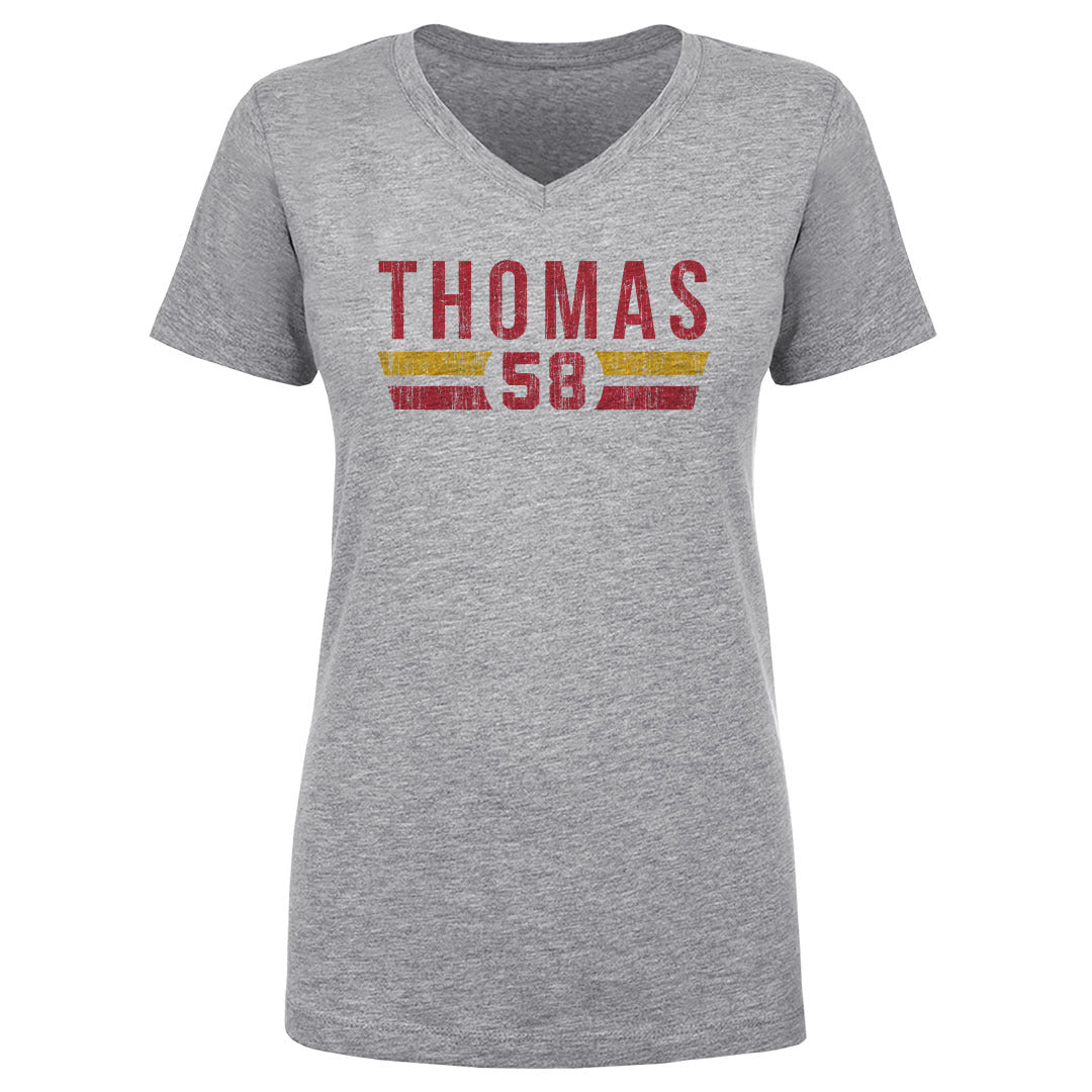 Derrick Thomas Women's V-Neck T-Shirt | 500 LEVEL