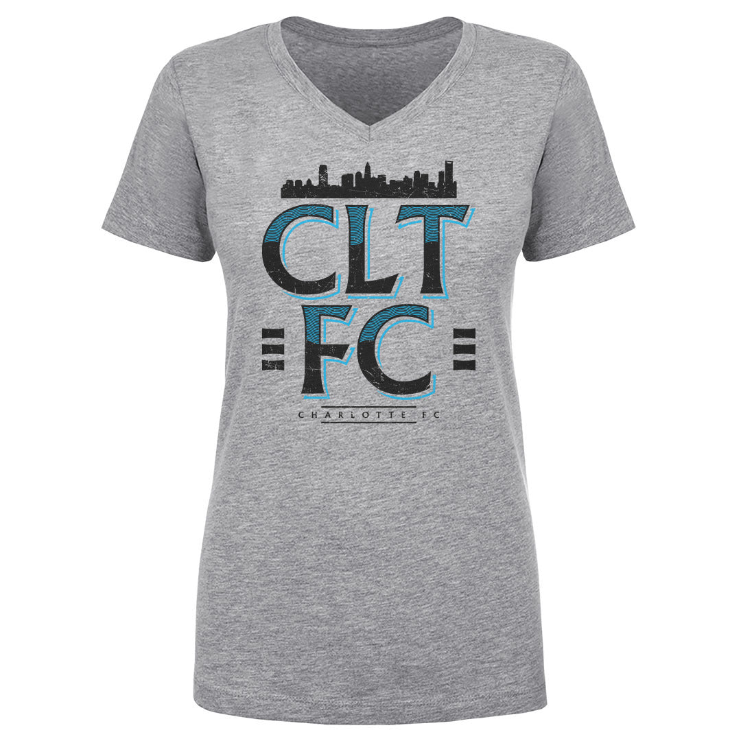Charlotte FC Women's V-Neck T-Shirt | 500 LEVEL