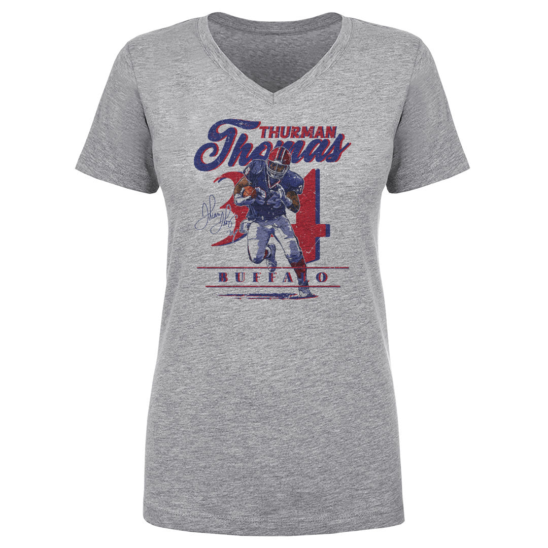 Thurman Thomas Women's V-Neck T-Shirt | 500 LEVEL