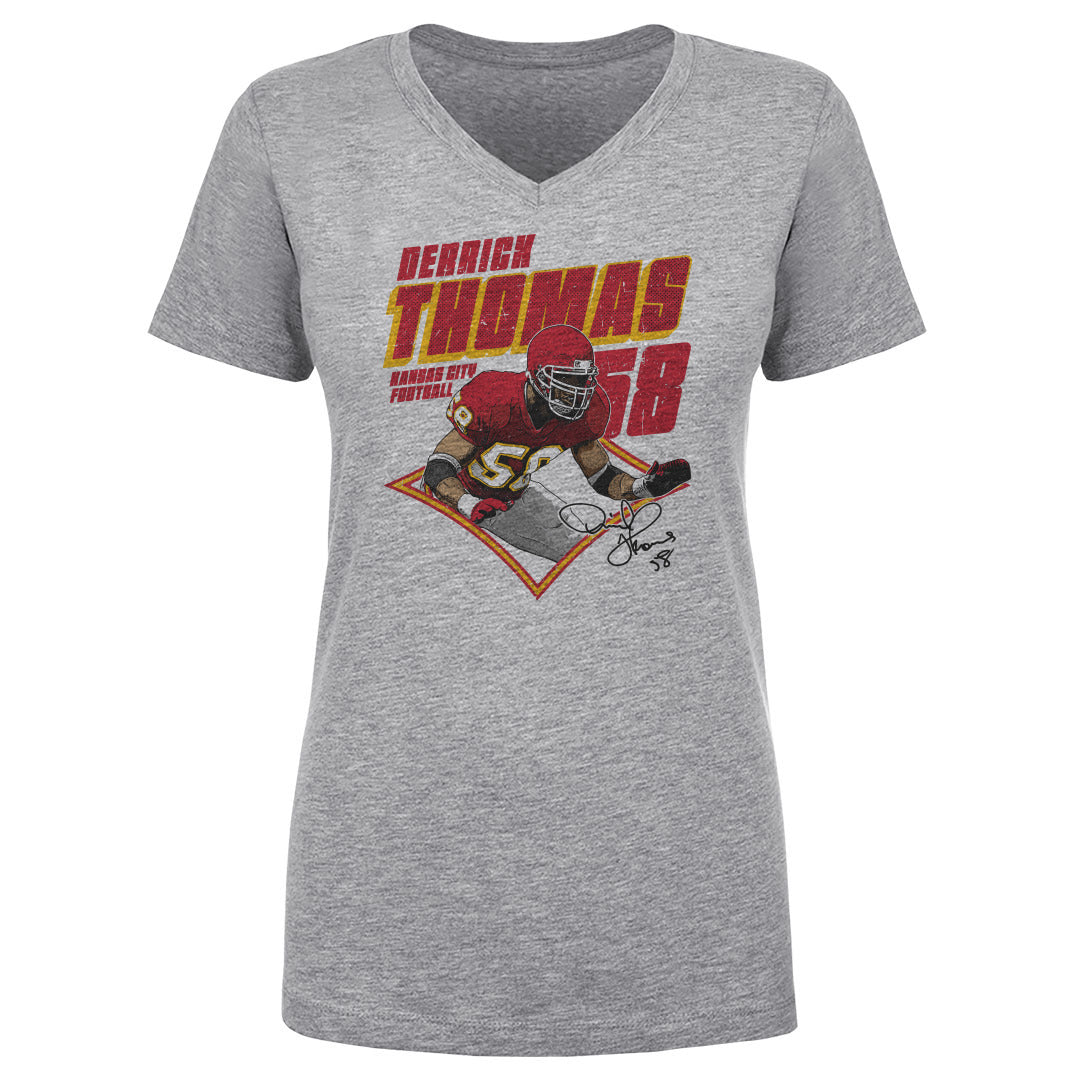 Derrick Thomas Women's V-Neck T-Shirt | 500 LEVEL