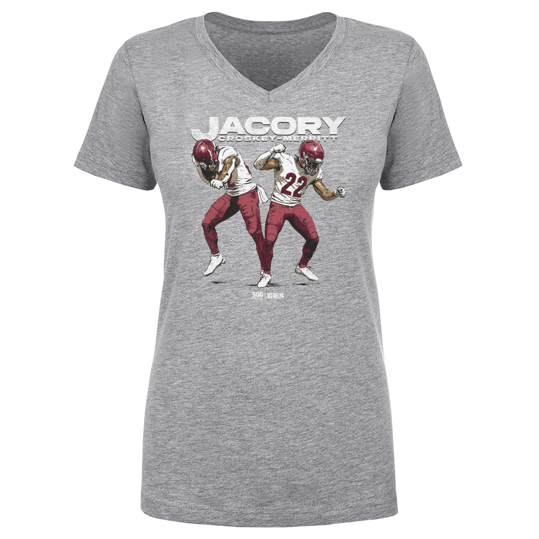 Jacory Croskey-Merritt Women's V-Neck T-Shirt | 500 LEVEL