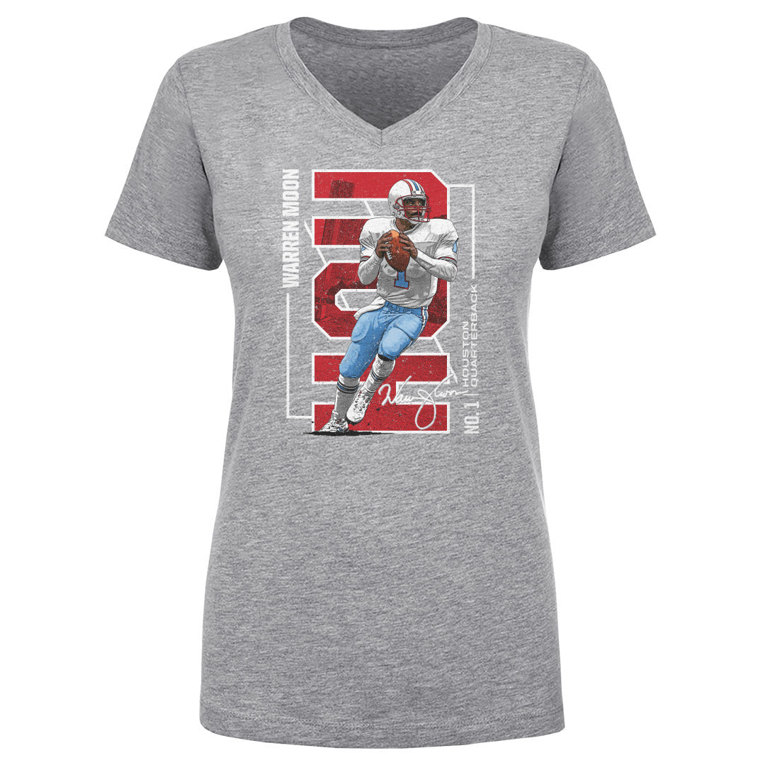 Warren Moon Women's V-Neck T-Shirt | 500 LEVEL