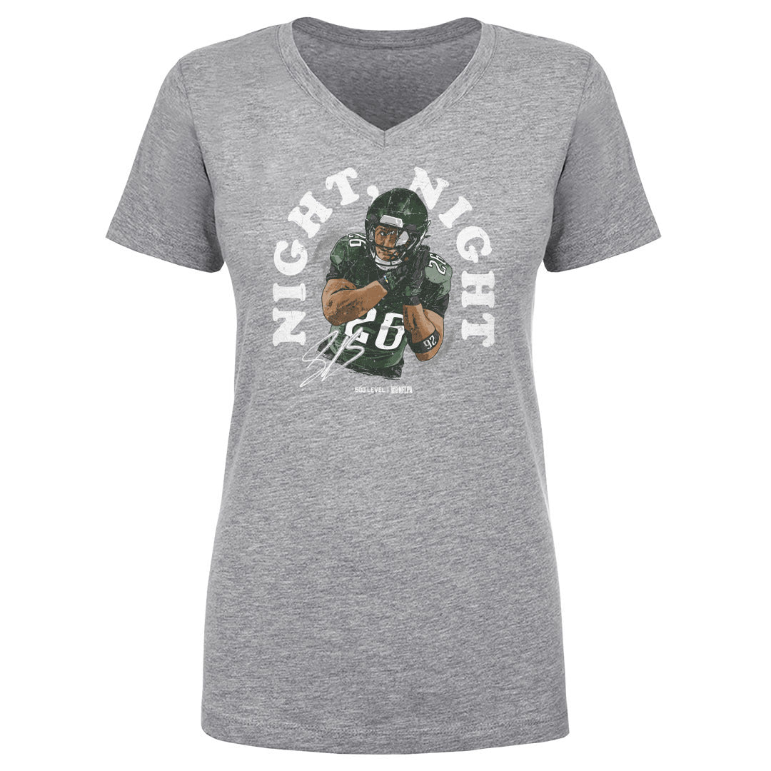 Saquon Barkley Women's V-Neck T-Shirt | 500 LEVEL