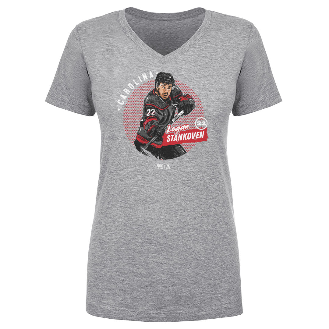Logan Stankoven Women's V-Neck T-Shirt | 500 LEVEL