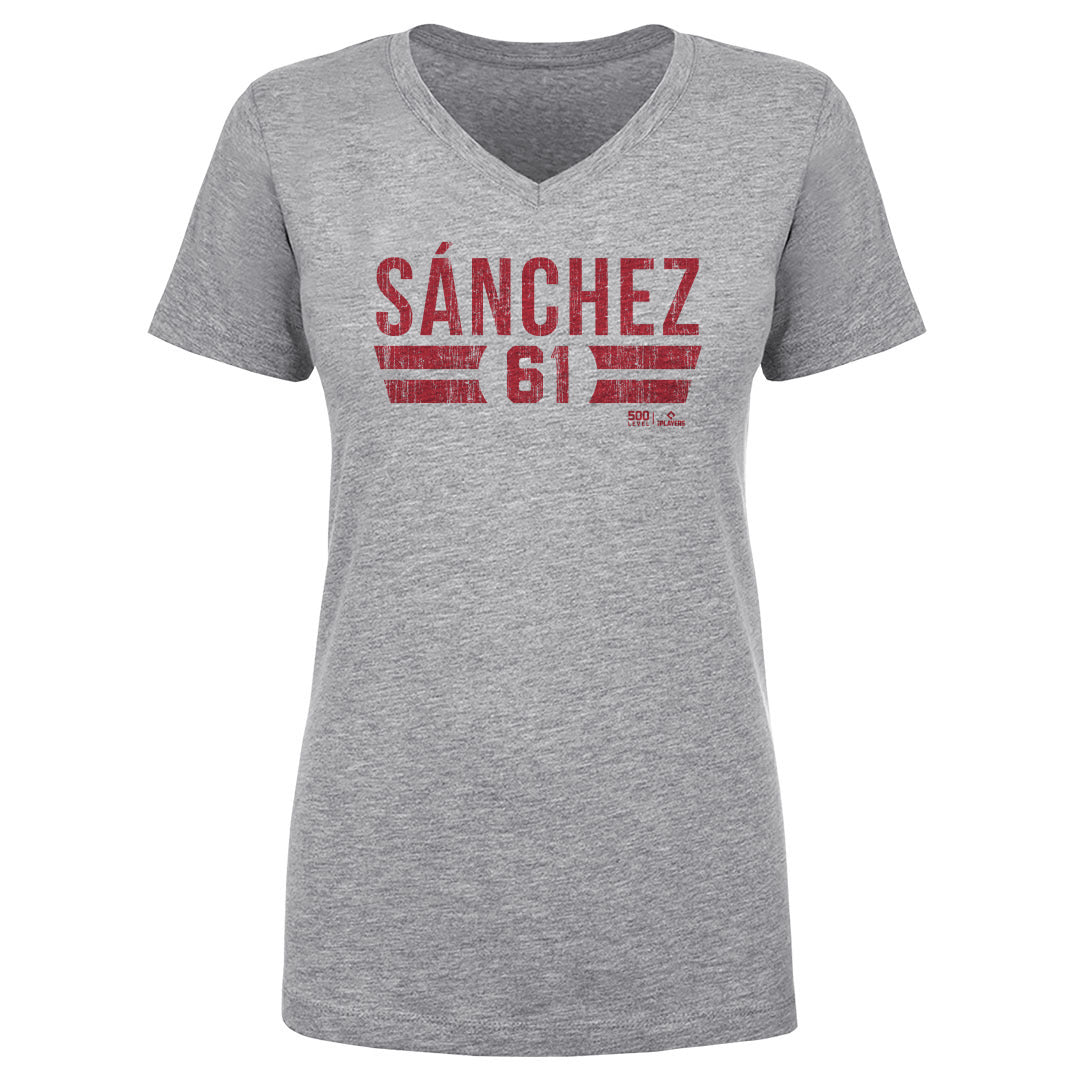Cristopher Sanchez Women's V-Neck T-Shirt | 500 LEVEL