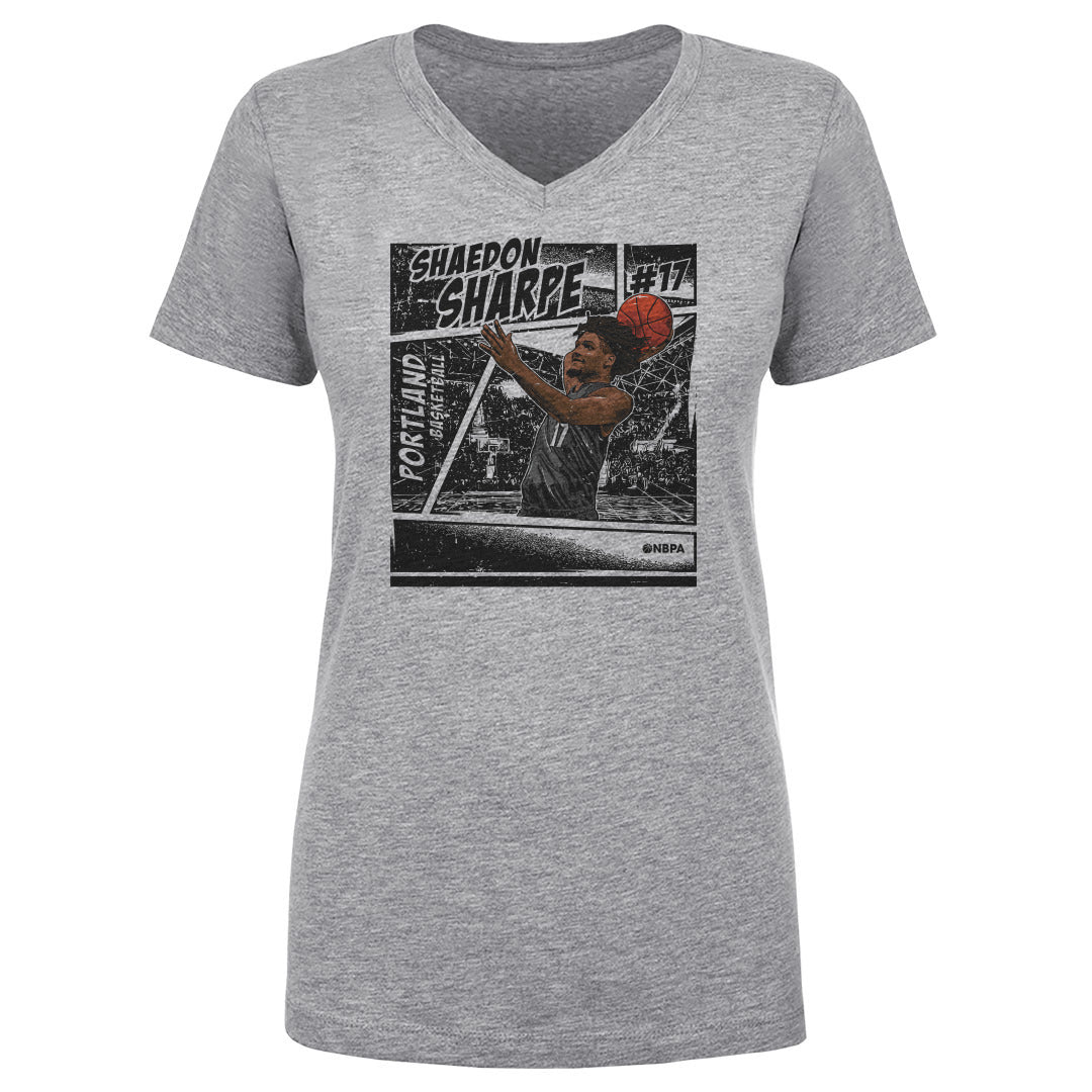 Shaedon Sharpe Women's V-Neck T-Shirt | 500 LEVEL