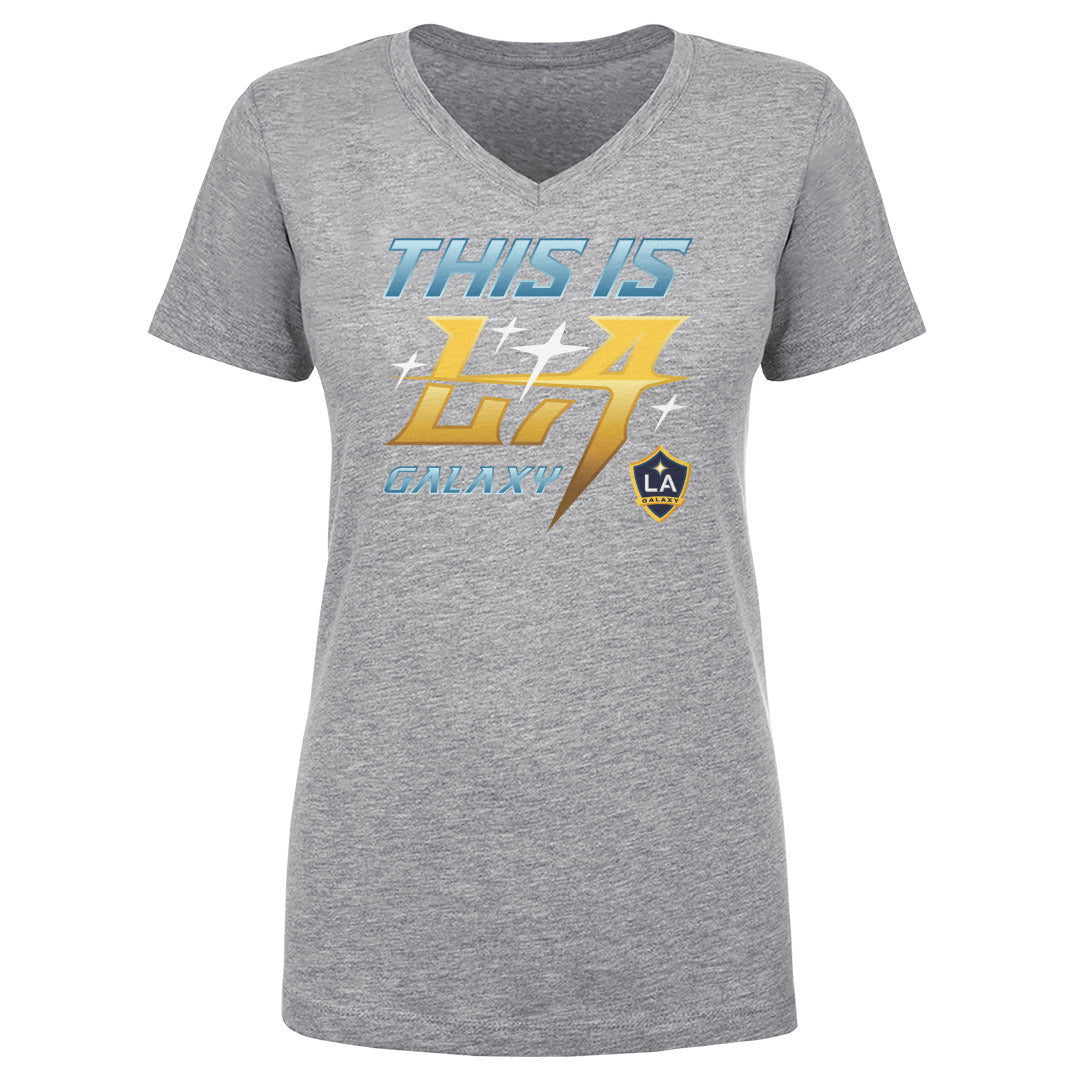 LA Galaxy Women's V-Neck T-Shirt | 500 LEVEL