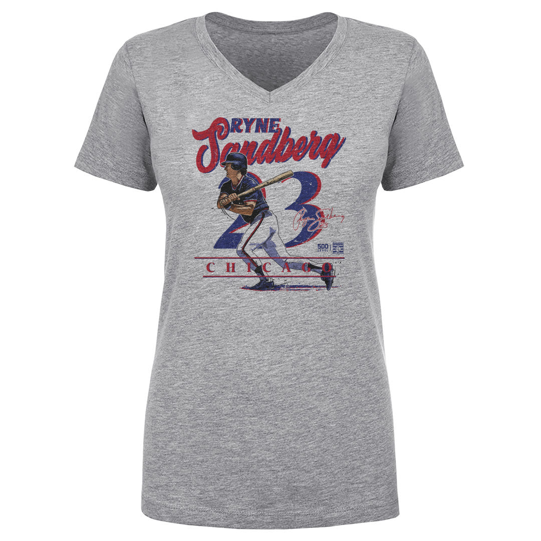 Ryne Sandberg Women's V-Neck T-Shirt | 500 LEVEL