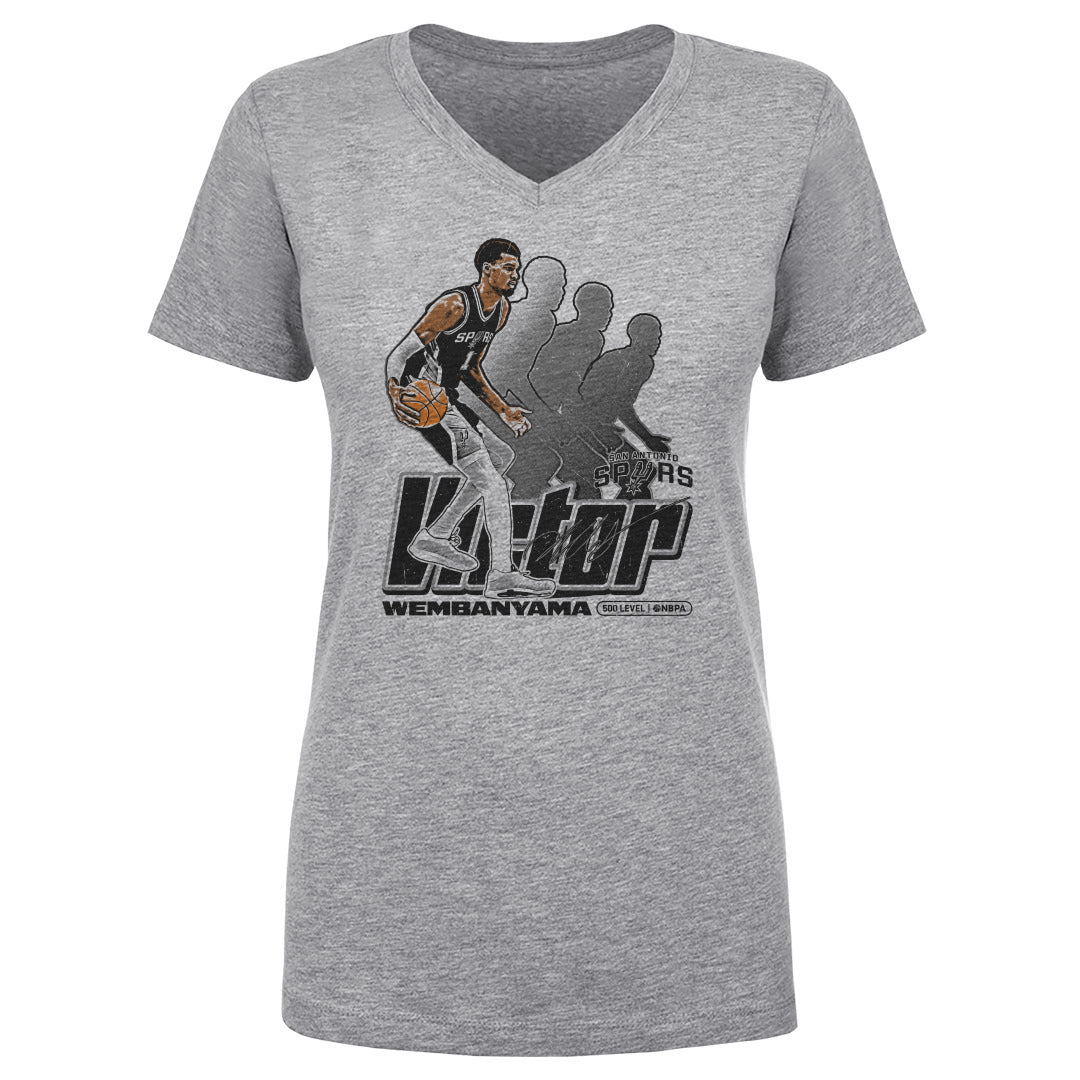 Victor Wembanyama Women's V-Neck T-Shirt | 500 LEVEL