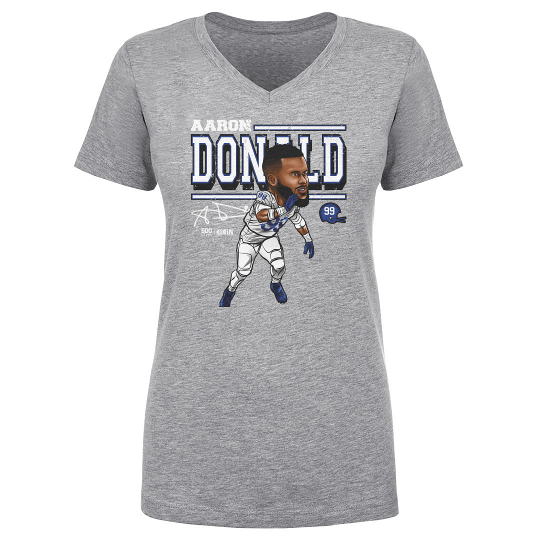Aaron Donald Women's V-Neck T-Shirt | 500 LEVEL