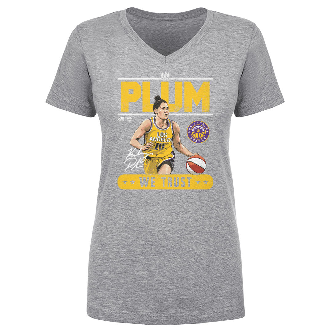 Kelsey Plum Women's V-Neck T-Shirt | 500 LEVEL