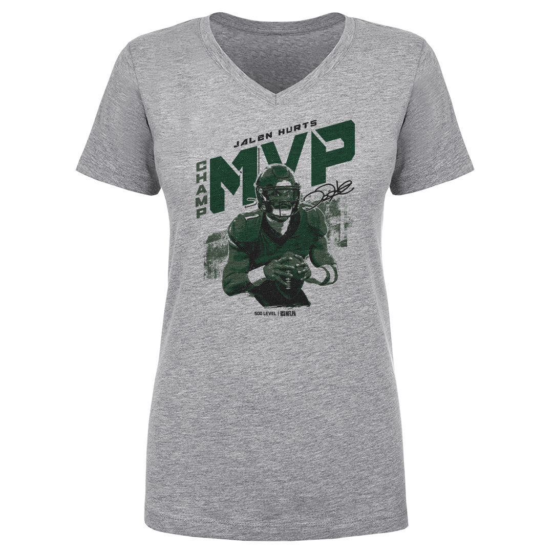 Jalen Hurts Women's V-Neck T-Shirt | 500 LEVEL
